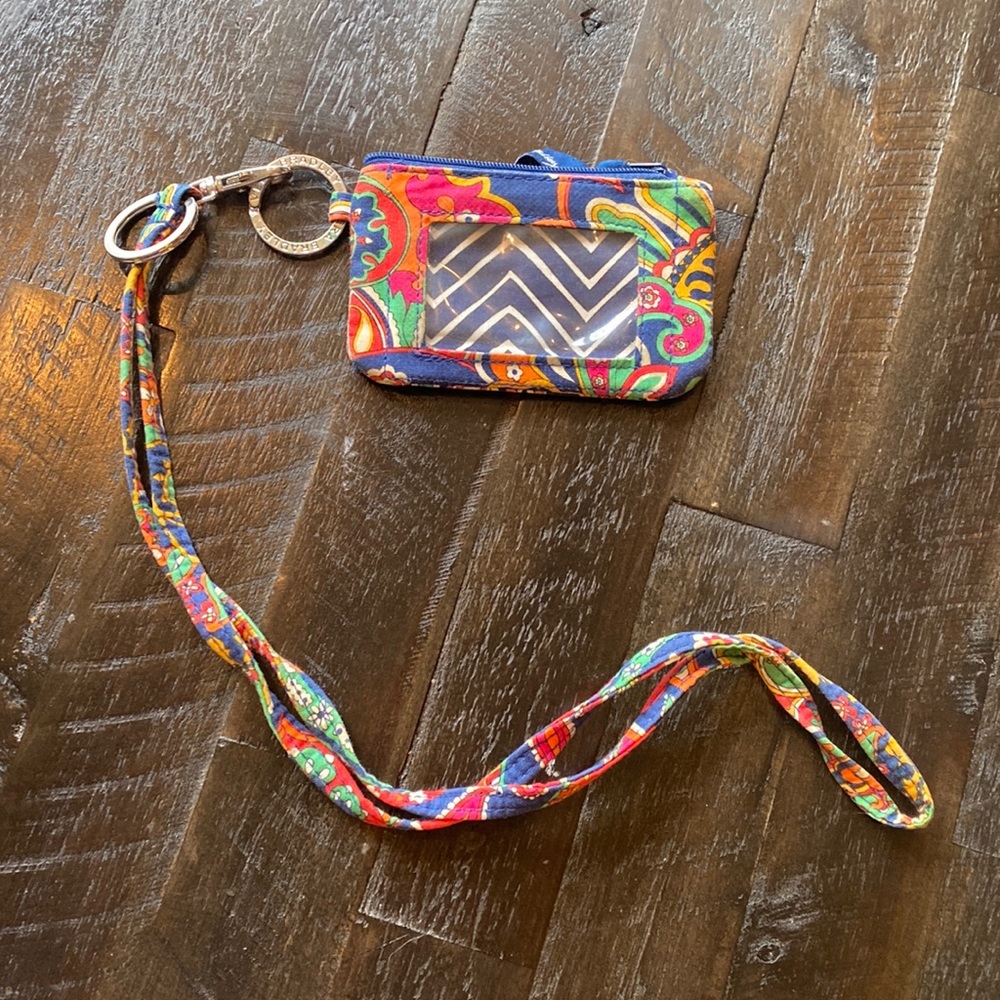 Vera Bradley ID Holder with Lanyard